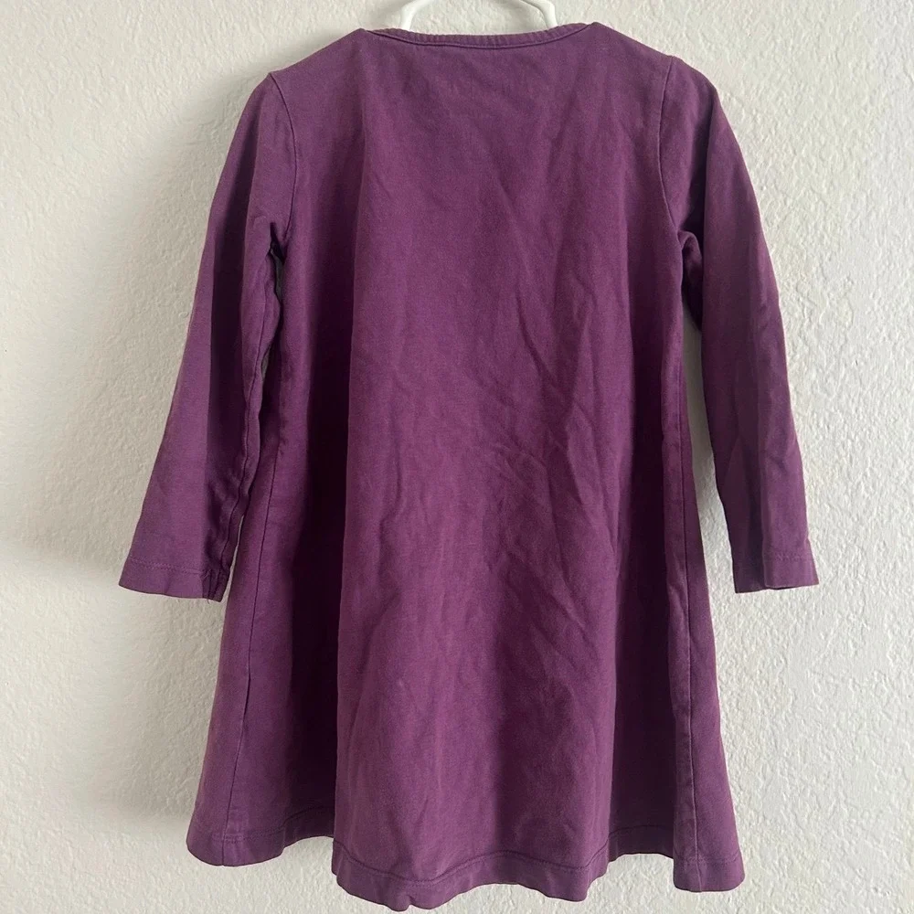 Mini Boden Girls Long Sleeve Sequence Horse & Carriage Dress 3-4Y